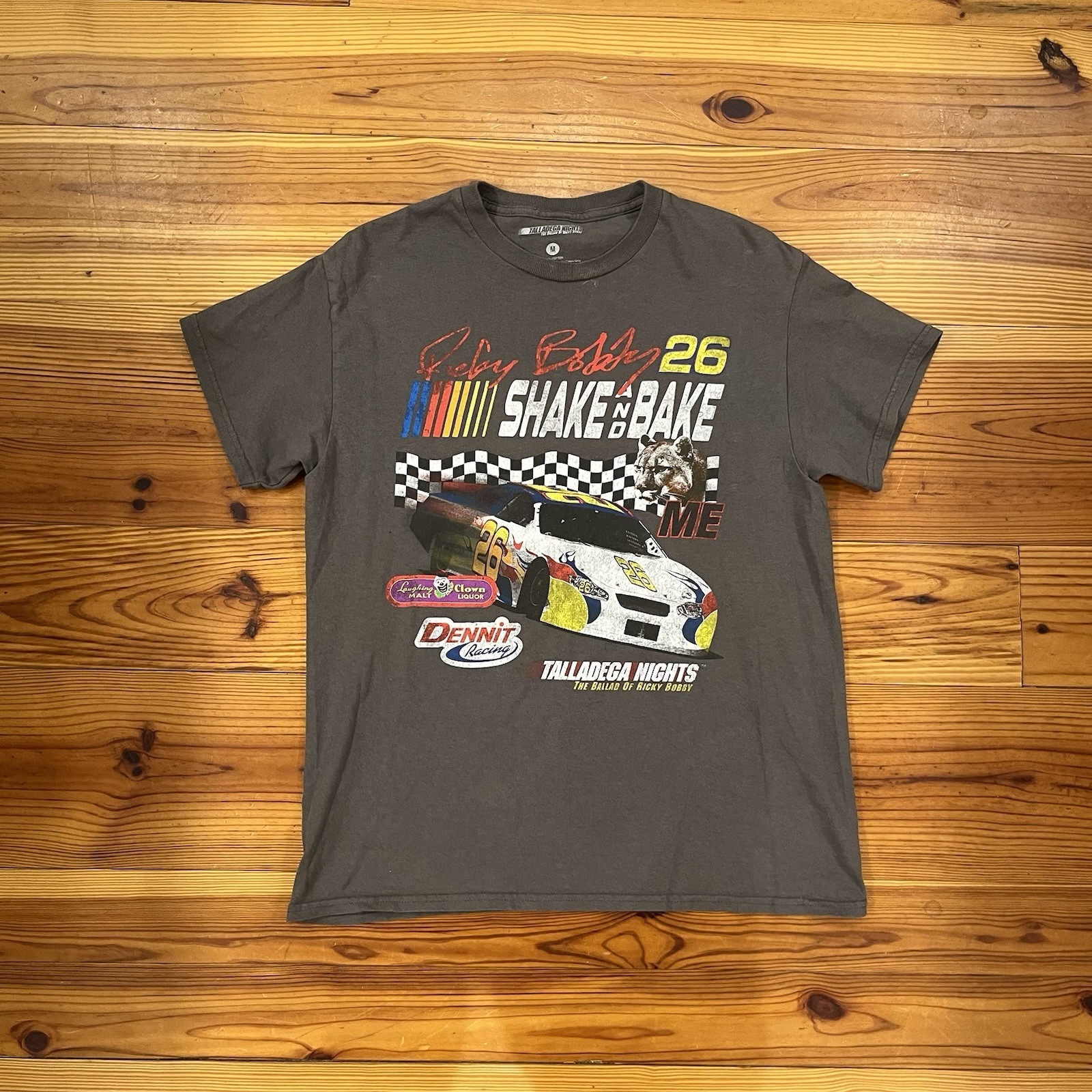 Nascar Talladega Nights 26 Ricky Bobby TShirt Gray Size M